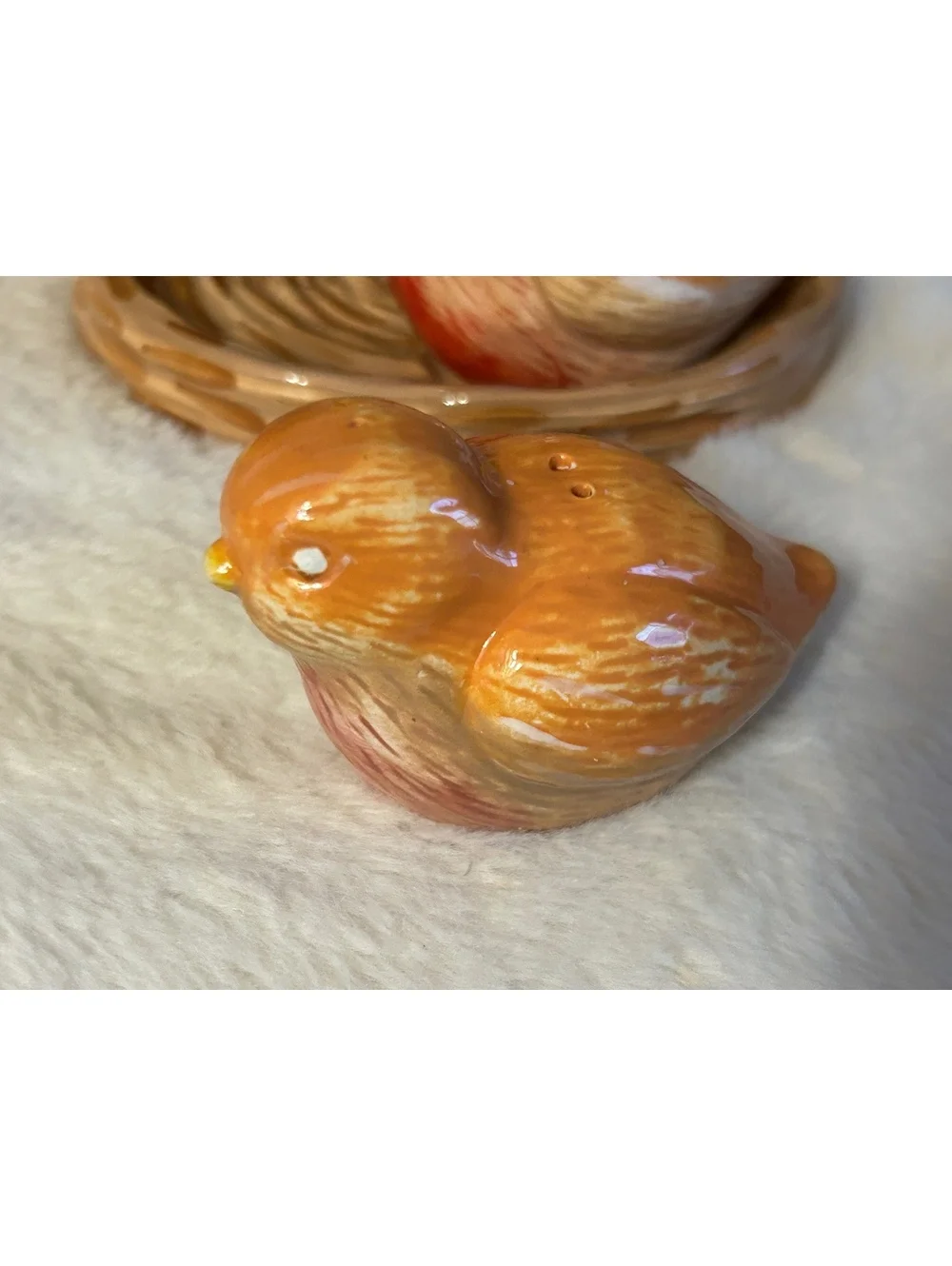 Essential Home Quail Salt and Pepper Shakers with Nest Tray